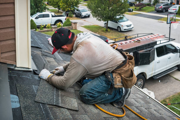 Professional Roofing technician working in Galena, MD